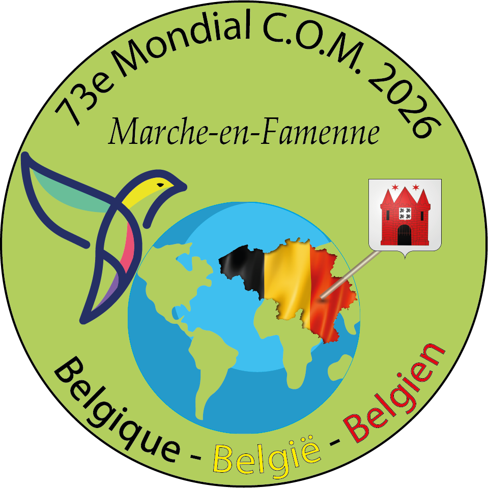 Logo 73e Mondial C.O.M. 2026 Marche-en-Famenne